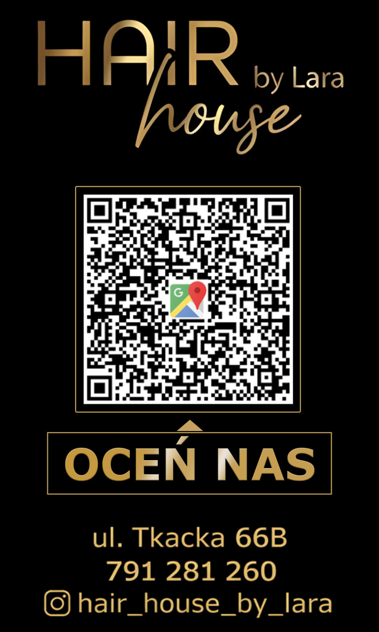 Projekt standu reklamowego z kodem QR dla salonu fryzjerskiego - materiały POS