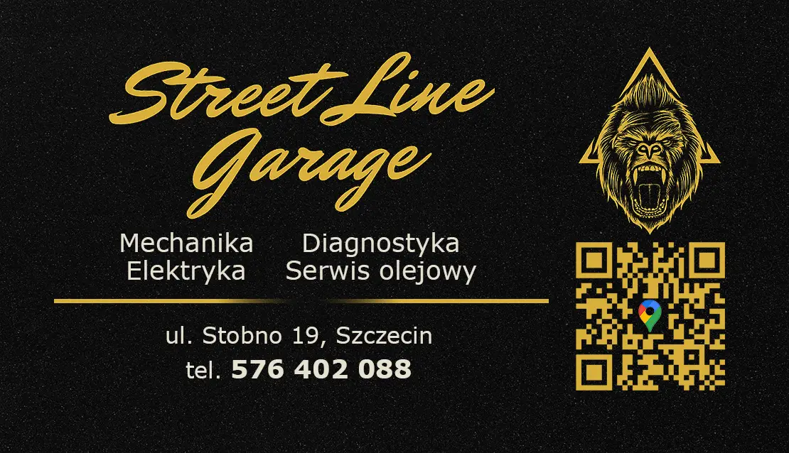 Projekt dwustronnej wizytówki i karty stałego klienta dla serwisu samochodowego